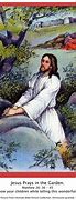 Image result for Jesus in Agarden