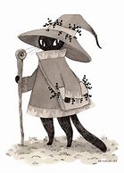 Image result for Wizard Cat Art