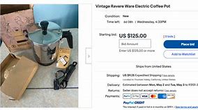 Image result for Revere Ware Coffee Pot