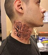 Image result for Neck Name Tattoos