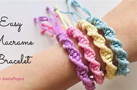 Image result for Macrame Bracelet Tutorial