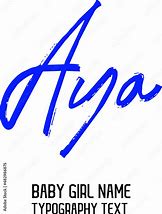 Image result for Aya Lettering