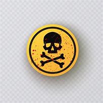 Image result for Skull Warning Sign and Cross Bonemeaning