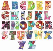 Image result for Embroidery Applique Alphabet Letters