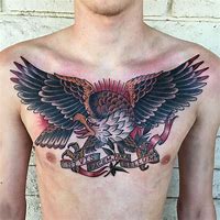 Image result for Traditional Eagle Flag Tattoo