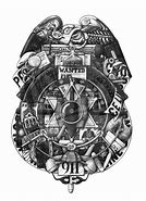 Image result for Police Badge Sketch