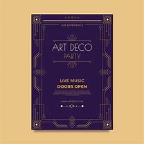 Image result for Art Deco Band Poster Template