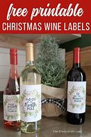 Image result for Christmas Wine Bottle Labels