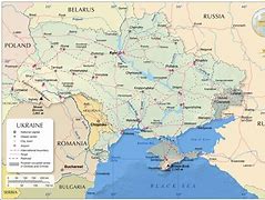 Image result for Geographical Map of Ukraine