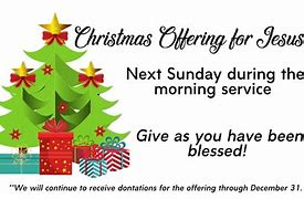 Image result for Christmas Church Offering