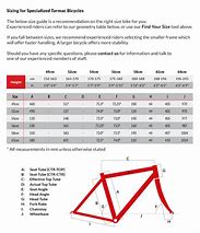 Image result for Specialized Clothing Size Chart