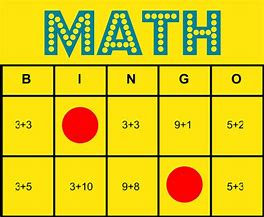 Image result for How Do You Play Math Bingo