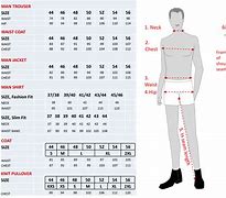 Image result for UK Clothing Size Chart Men