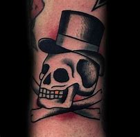 Image result for Skull with Top Hat Tattoo