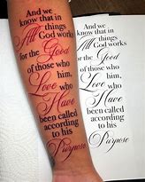 Image result for Bible Verse Forearm Tattoos