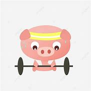 Image result for Pig Fitness Cartoon