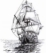 Image result for Sailing Ship Line Drawing