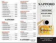 Image result for Sapporo Sushi Menu