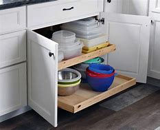 Image result for Wooden Storage Cabinets Kitchen