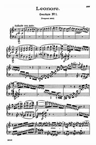 Image result for Beethoven Leonore 1 IMSLP