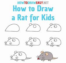 Image result for Easy to Draw Rat