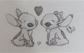 Image result for Stitch and Angel Drawing