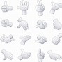 Image result for Hand Facing Down Clip Art