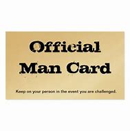 Image result for Official Man Card