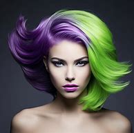 Image result for Purple Lime Green Hair