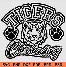 Image result for Tiger Cheer SVG