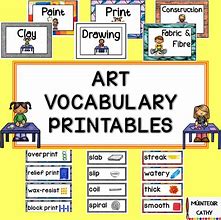 Image result for Art Vocabulary High School