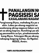 Image result for Pagsisi Prayer