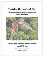 Image result for Barn Owl Nest Box Patterns