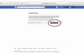 Image result for Deleting a Facebook Account