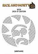 Image result for Rick and Morty Pumpkin Stencil