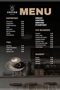 Image result for Coffee Menu Prices