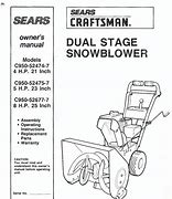 Image result for Craftsman 4 HP Snowblower