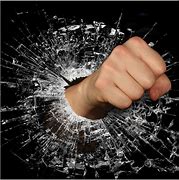 Image result for People Breaking Glass