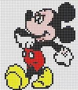 Image result for Mickey Mouse Pixel Art Grid