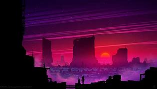 Image result for Dark Synthwave City Wallpaper