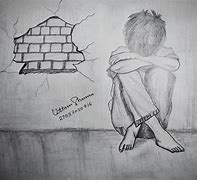 Image result for Pencil Art Sad Boy