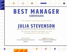 Image result for Best Manager Award Certificate