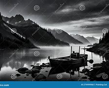 Image result for Lake Louise Alberta Black and White Picture