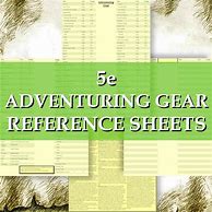 Image result for 5E Equipment Sheet