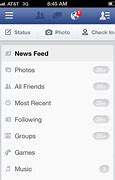 Image result for Front Page of Facebook On Mobile