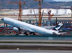 Image result for Cathay Pacific A340 Side View