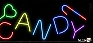 Image result for Candy Neon Sign