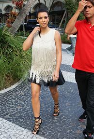 Image result for Kim Kardashian Leather Skirt