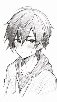 Image result for Anime Boy Sketch