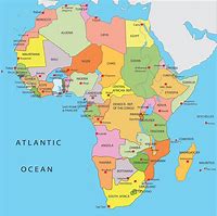 Image result for Africa World Map with Countries